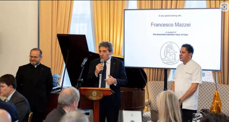 La cena di beneficenza dello chef Francesco Mazzei all’Ambasciata di Londra