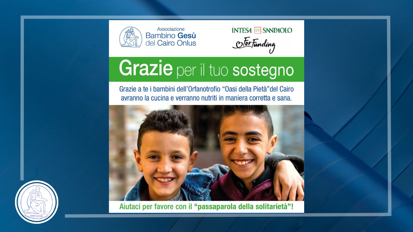 Dona un pasto caldo ai bambini dell’Oasi
