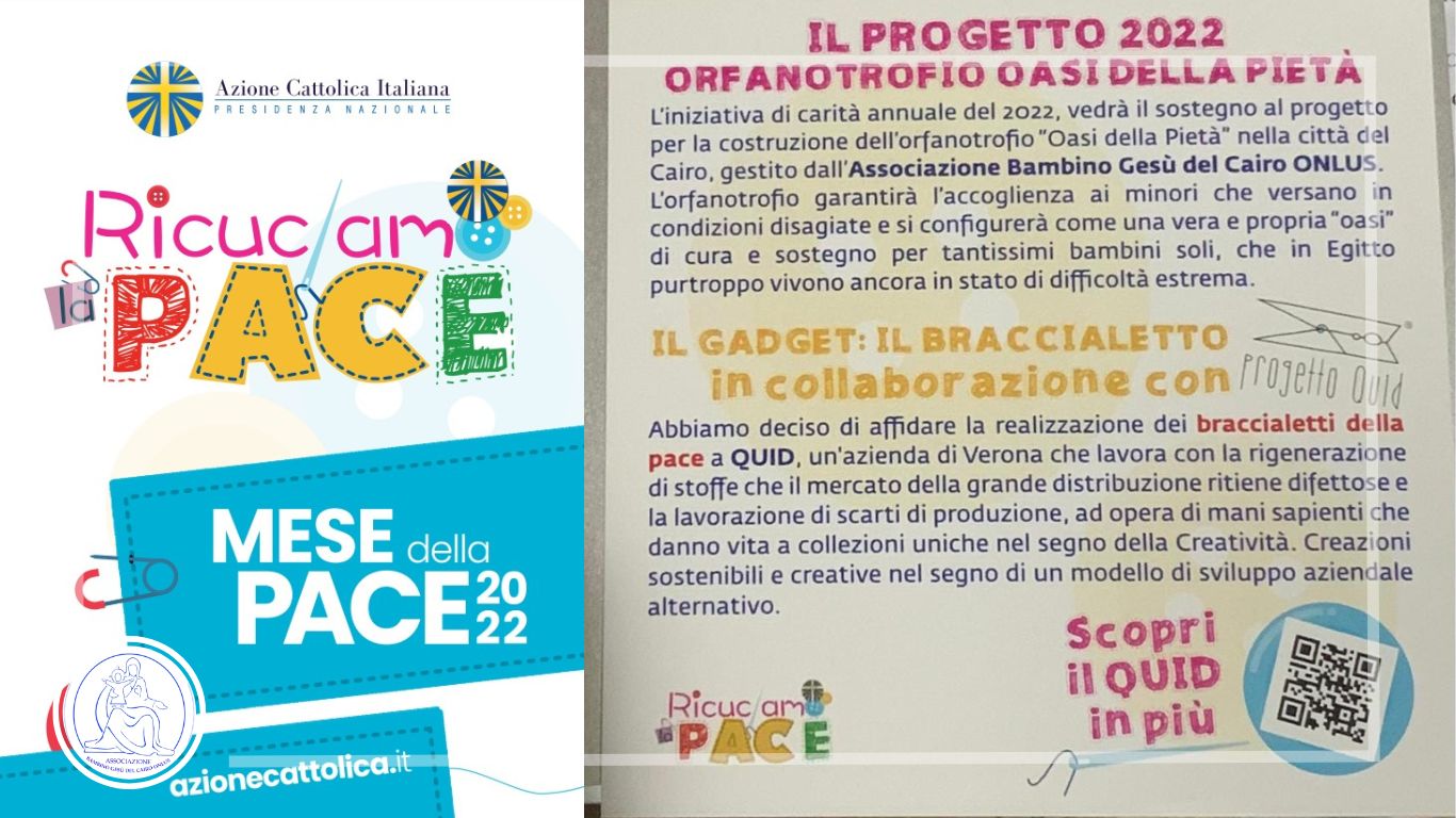 Azione Cattolica Italiana sostiene l'Associazione Bambino Gesù del Cairo